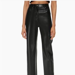 Aritzia leather melina pants